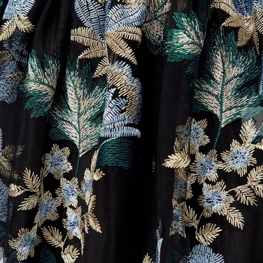 Adrianna Papell Embroidered Tulle Maxi Dress - Picture 8 of 9